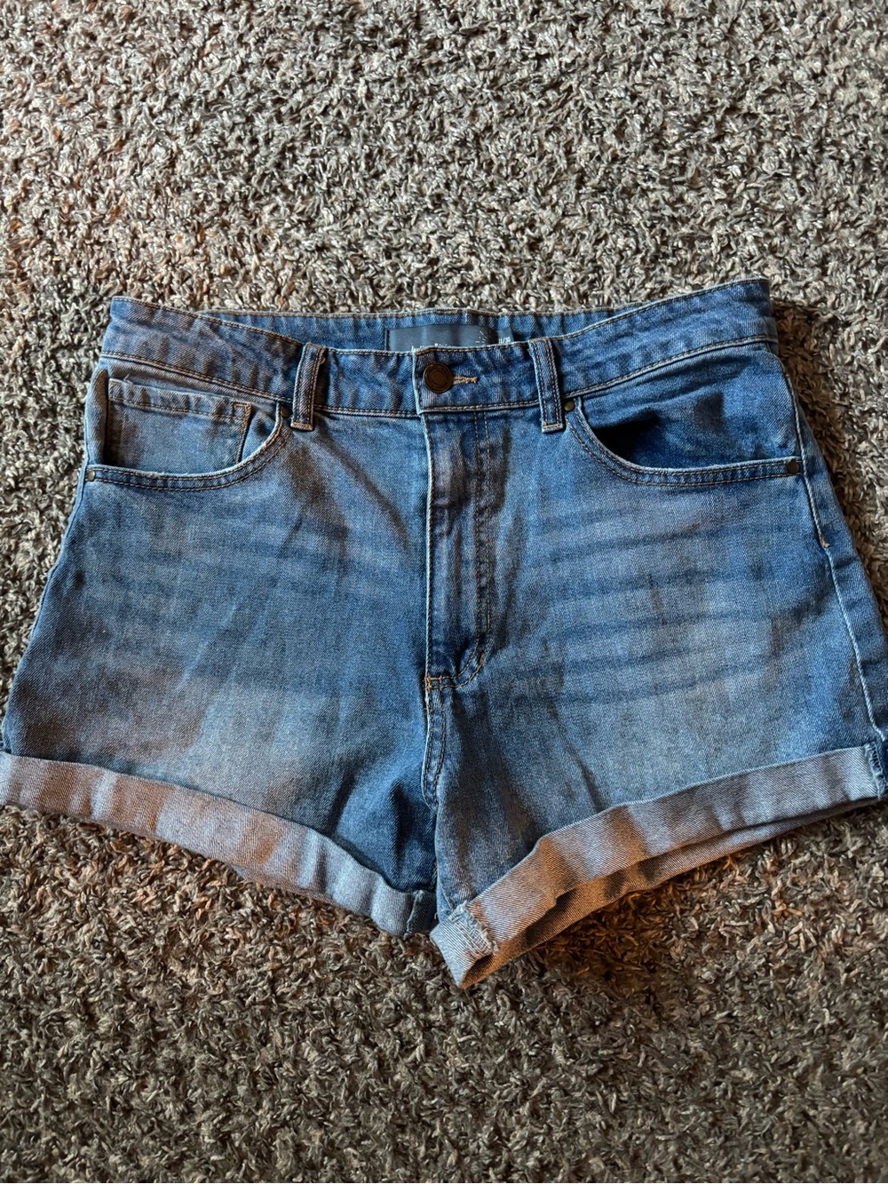 T.J.Maxx Women's Blue Denim Roll-Cuff Jean Shorts